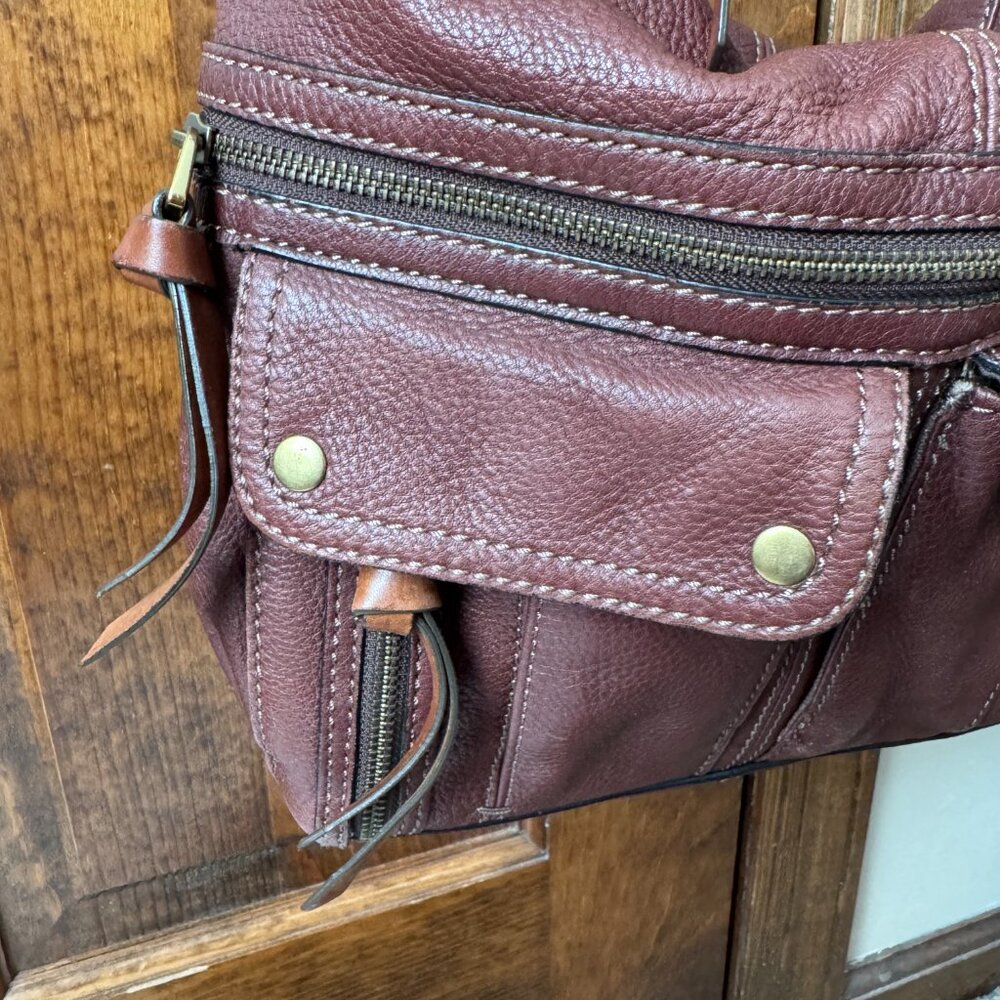 Fossil Brown Pebbled Leather Morgan Traveler Shoulder/Crossbody Bag - Picture 4 of 16